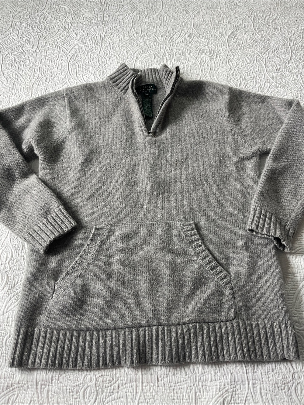 Ralph Lauren Womens Petite small Sweater Merino wool cashmere